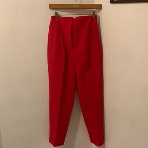 Zara - High Waisted Pants (Red)